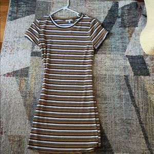 Cute Yellow Striped Dress.